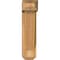 Ekena Millwork Traditional Craftsman Rough Sawn Bracket w/ Offset Brace, Western Red Cedar, 6"W x 16"D x 24"H BKT0604X16X24TRA04RWR - alternate 4